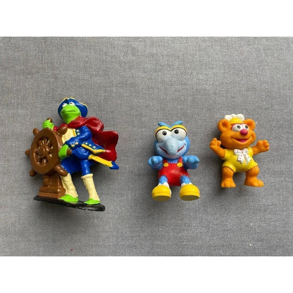 Muppets Figures Pirate Kermit Frog 3" PVC Henson Applause Gonzo Fozzie sku35